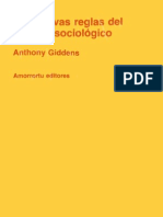 Giddens, A. Las nuevas reglas del método sociológico