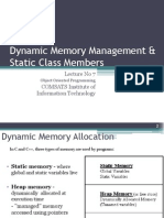 OOP-Lec 7 (Dynamic Memory Management)
