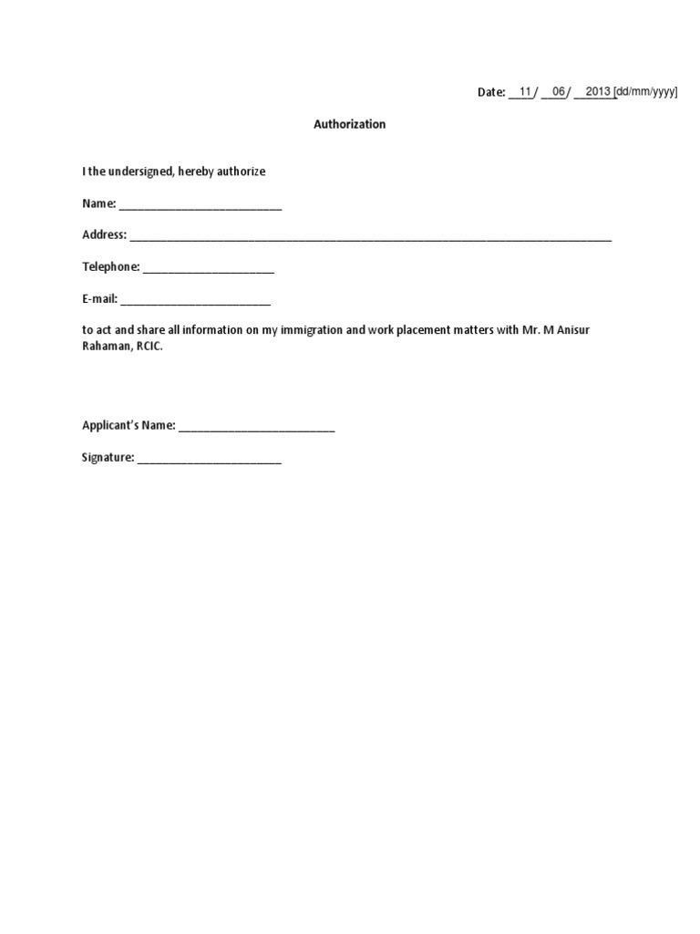 Authorization | PDF | Law