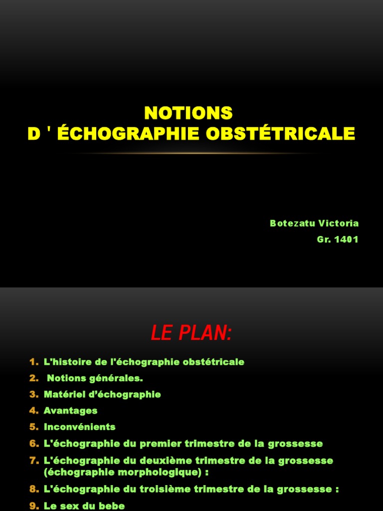 Echo Obstetrics Pdf Echographie Trisomie 21