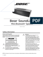 Bose Mini Sound Instruction Manual
