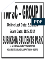 Online Last Date: 5.3.2014 Exam Date: 18.5.2014