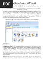 Download A Quick Microsoft Access 2007 Tutorial by narinder_sagar SN20737840 doc pdf