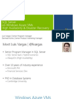 Mod 2 - SQL IaaS HA and DR in Windows Azure