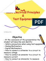 Basic Electrical Principles & Test Equipment: 16 February 2014