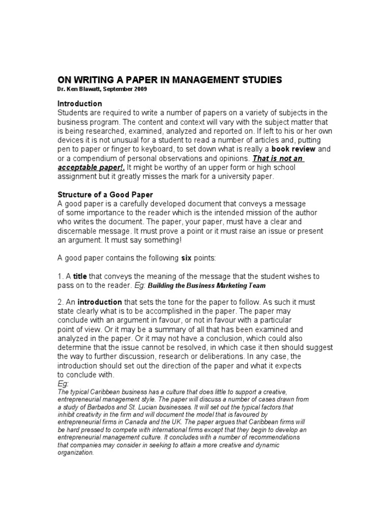 Writng A Good Paper | PDF