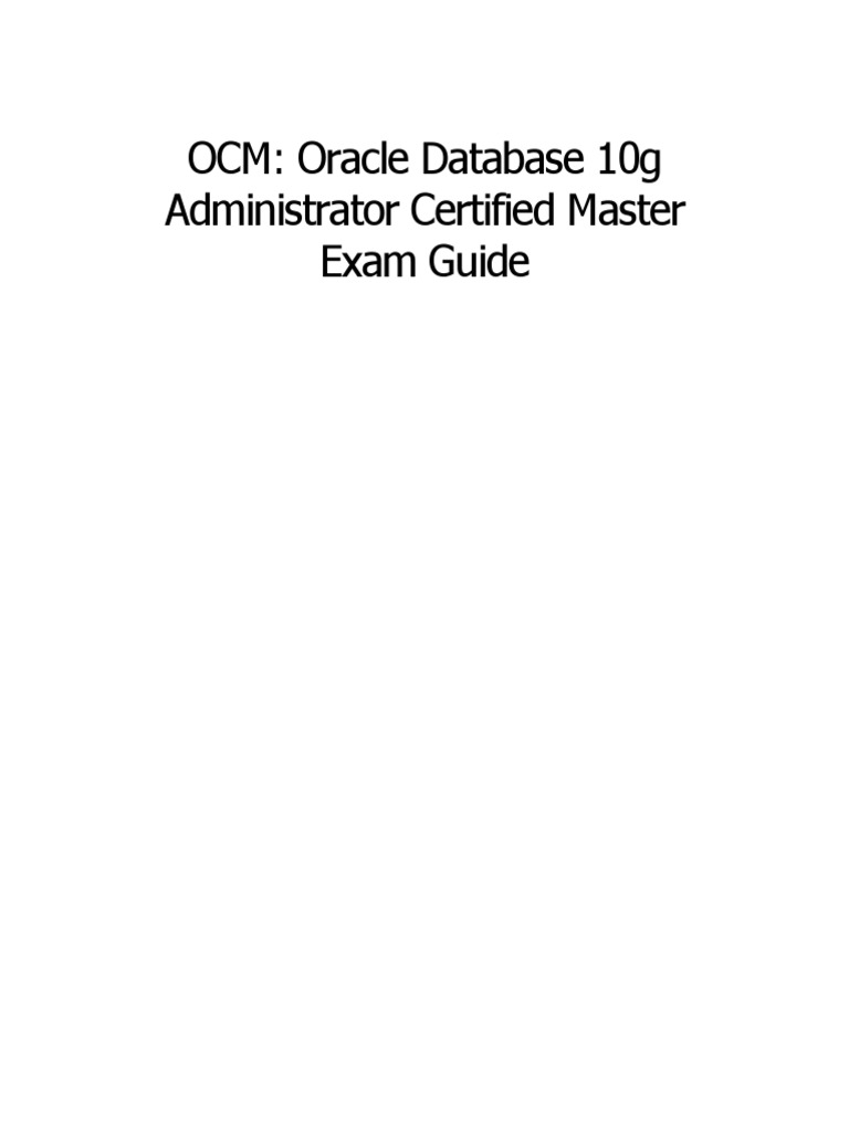 OCM | PDF