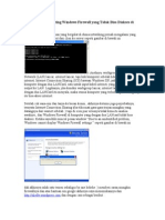 Cara Mengatasi Windows Firewall Yangmati