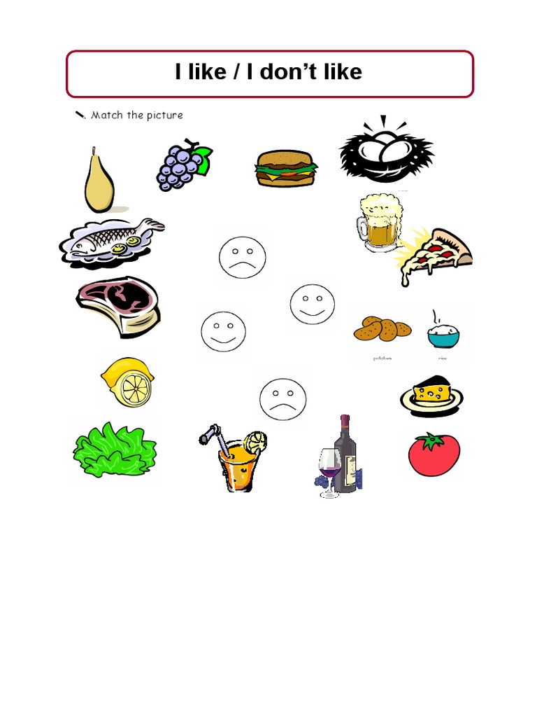 Picture Matching Preferences Game | PDF