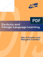 Dyslexia and Foreign Language Learning-David Fulton Publishers (2004)