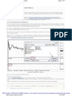 Testing Visualization - Trade History