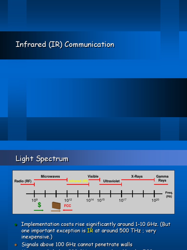 Infrared Communication Overview | PDF | Infrared | Modulation