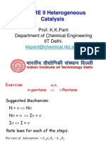 L12 CRE II Heterogeneous Catalysis: Prof. K.K.Pant Department of Chemical Engineering IIT Delhi