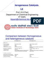 CRE II Heterogeneous Catalysis L6: Prof. K.K.Pant Department of Chemical Engineering IIT Delhi