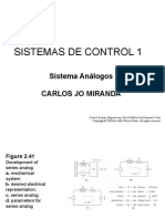 Sistemas de Control 1: Sistema Análogos Carlos Jo Miranda