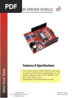 Motor Driver Shield Manual