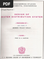 Download DESIGN OF WATER DISTRIBUTION SYSTEMENVIRONMENTAL ENGINEERING by Nikhil SN20740364 doc pdf