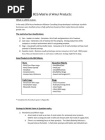 Download BCG Matrix of Amul Products by Sneha Patel SN207404986 doc pdf