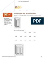 Kitchen Cabinet Sizes and Specifications