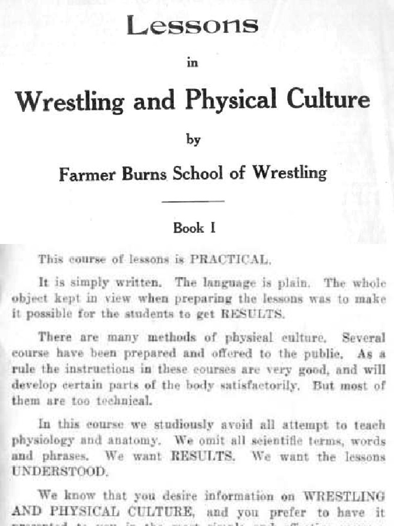 Farmer Burns-Wrestling and Training | PDF | Combat Sports