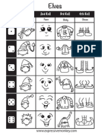 Elf Dice Drawing Sheet