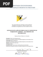 Estudo de situações de perigo grave iminente em parques de campismo - Uma proposta de metodologia