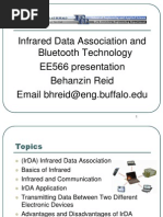 Infrared Data Association and Bluetooth Technology EE566 Presentation Behanzin Reid Email Bhreid@eng - Buffalo.edu