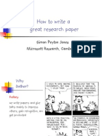 How To Write A Great Research Paper by Simon Peyton Jones