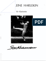 Stockhausen - Harlekin For Clarinet Solo