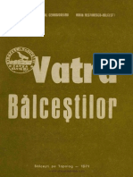 Vatra Balcestilor - Studii Si Documente