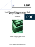Financial Management and Ratio Analysis For MFIs Toolkit