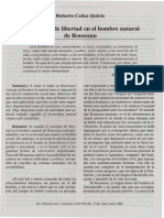 El concepto de libertad en el hombre natural de Rousseau según su obra Emilio