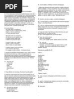 Exercícios sobre funções de linguagem