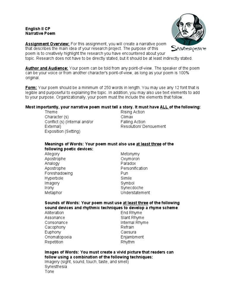 Examples of poems analysis picture