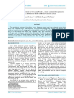 The Antidiabetic Activity of Leaves' (Lam - Pers.) Ethanolic Extract From Various Areas