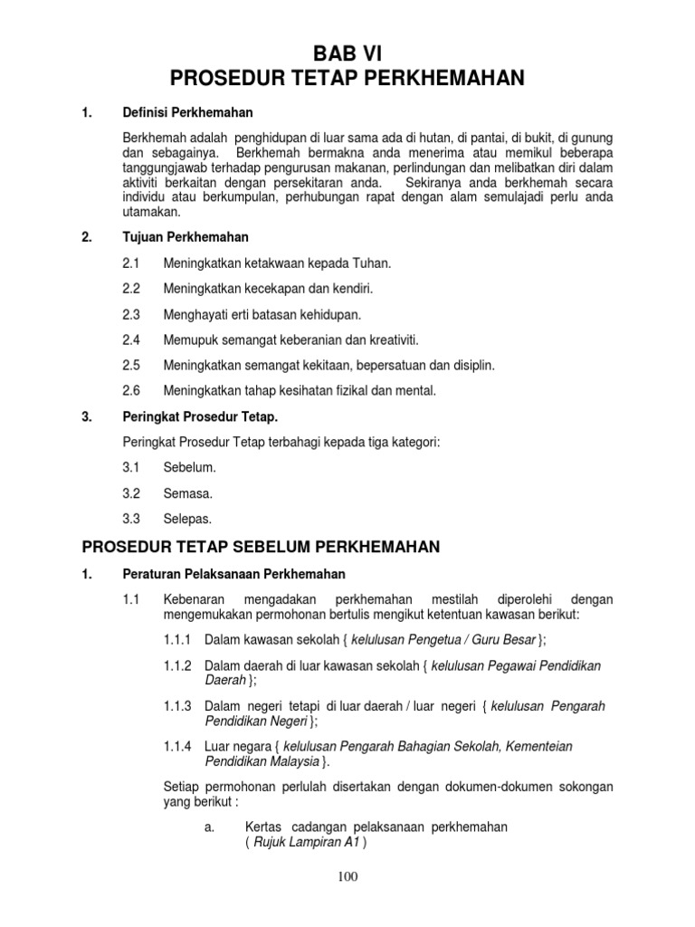 Proedur Perkhemahan