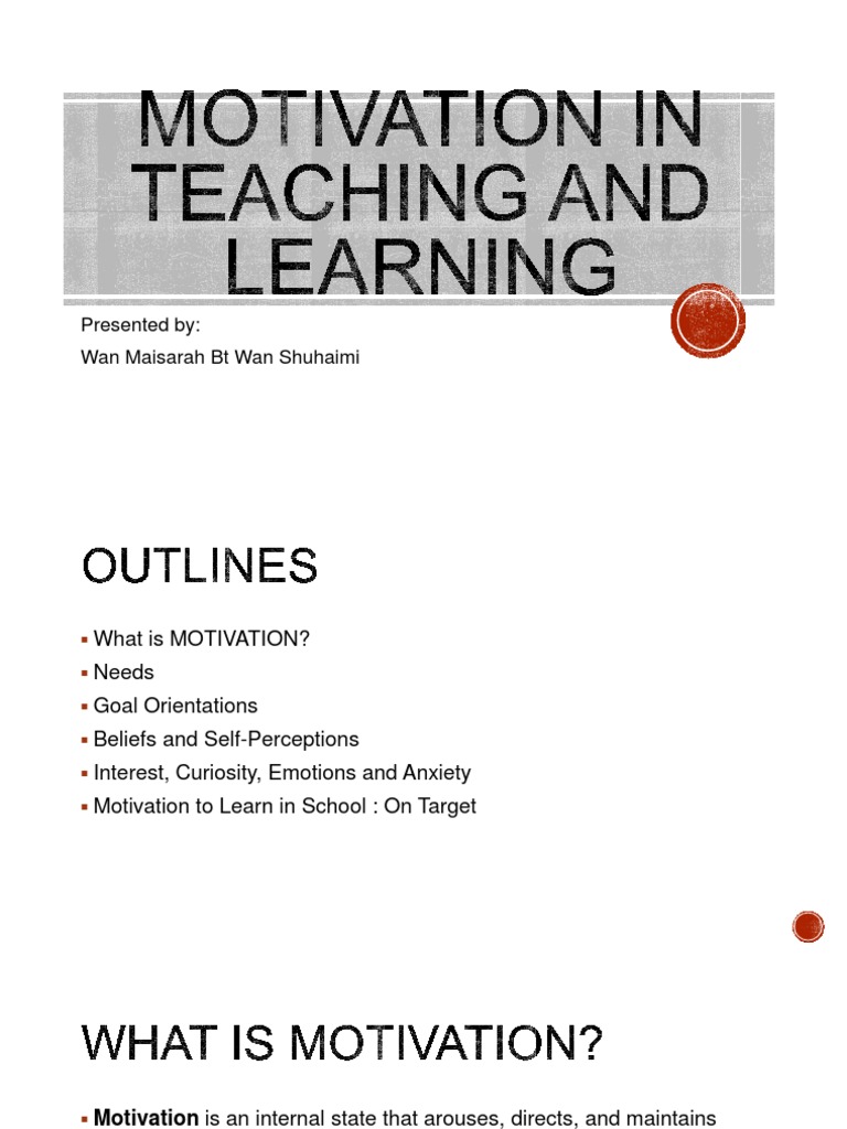 Understanding Motivation in Teaching | PDF | Motivation | Motivational