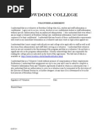 Bowdoin Volunteer Agreement