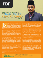 Download Assyakirin Mosque Community Report Card 2013 by Assyakirin Mosque SN207457352 doc pdf