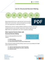 6 Guidelines For Structured Decision Making by EC