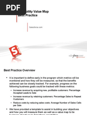 Capabilities value map best practice