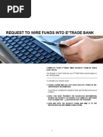 E*TRADE Wire Transfer Instructions | PDF | Securities (Finance) | Business
