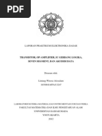 Download Laporan Praktikum Elektronika Dasar - Fisika UGM by Lintang Wisesa SN207476020 doc pdf