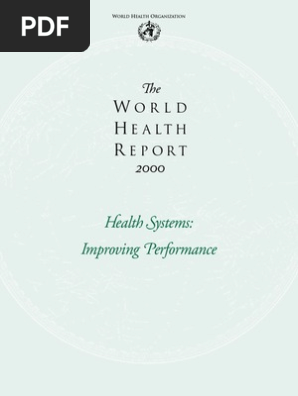 The World Health Report Health Sistem Health System Health Policy