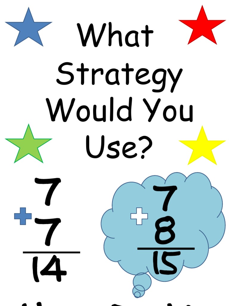 Addition Math Strategies Posters | PDF | Games & Activities | Cooking ...