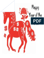 Happy Year of the Horse Poster