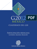 G2012, México, Cuadernos Del g20, Participación Mexicana, Aranda Bezaury, Lourdes