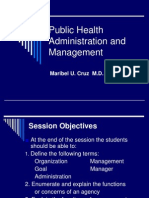 Public Health Administration and Management SY '11-12 (1)