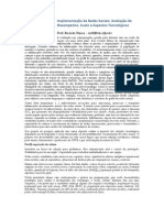 Implementação de Redes Sociais Avaliação de Desempenho Custo e Aspectos Tecnológicos PDF