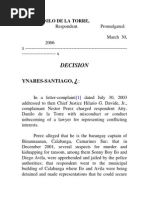 Perez vs. Atty. Dela Torre, AC 6160, March 30, 2006